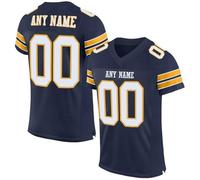 American Football Custom Jersey for Men Women Youth Personalised Name Number Team Name Logo Jerseys Customise Sports T-Shirts Quick Dry Rugby Uniform Moisture Wicking Active Tops 16