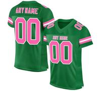 American Football Custom Jersey for Men Women Youth Personalised Name Number Team Name Logo Jerseys Customise Sports T-Shirts Quick Dry Rugby Uniform Moisture Wicking Active Tops 12