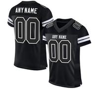 American Football Custom Jersey for Men Women Youth Personalised Name Number Team Name Logo Jerseys Customise Sports T-Shirts Quick Dry Rugby Uniform Moisture Wicking Active Tops 7