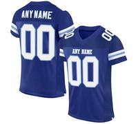 American Football Custom Jersey for Men Women Youth Personalised Name Number Team Name Logo Jerseys Customise Sports T-Shirts Quick Dry Rugby Uniform Moisture Wicking Active Tops 11