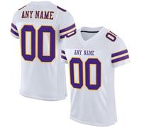 American Football Custom Jersey for Men Women Youth Personalised Name Number Team Name Logo Jerseys Customise Sports T-Shirts Quick Dry Rugby Uniform Moisture Wicking Active Tops 28