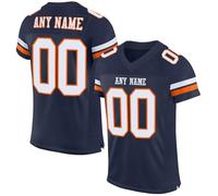 American Football Custom Jersey for Men Women Youth Personalised Name Number Team Name Logo Jerseys Customise Sports T-Shirts Quick Dry Rugby Uniform Moisture Wicking Active Tops 14
