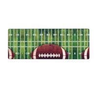 American Football Field and Ball Computer Desk Pad, Non-Slip Surface Mat for Enhanced Gaming Performance and Office Productivity