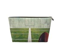 American Football Field Ball Sport Printed Travel Toiletry Bag - Handbag Organizer, Purse Organiser Insert Handbag,Inner Storage Bag in Bag with Zipper Bag