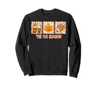 American Football Game Day Tis The Season Autumn Fall Leaves Sweatshirt