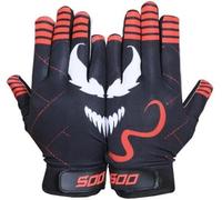American Football Gloves, Breathable Youth Kids Non-Slip Palm Receivers, Rugby Gloves for Boys Girls Flexible Stretch Protection Sticky Receiver Football Gloves Waterproof Professional Fit for All (L)