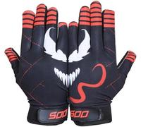 American Football Gloves, Breathable Youth Kids Non-Slip Palm Receivers, Rugby Gloves for Boys Girls Flexible Stretch Protection Sticky Receiver Football Gloves Waterproof Professional Fit for All (M)