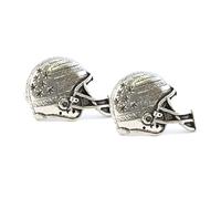 American Football Helmet English Pewter Cufflinks in Gift Box