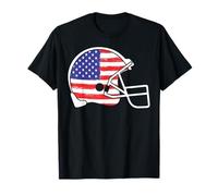 American Football Helmet Patriot Fall Season Touchdown Game T-Shirt