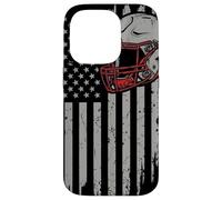 American Football Helmet USA Flag Patriotic Case for iPhone 14 Pro