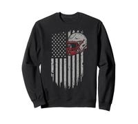 American Football Helmet USA Flag Patriotic Sweatshirt