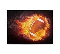 American Football In Fire,500 Pieces Puzzles for Adults-Wooden Jigsaw Puzzle for Adults Elderly