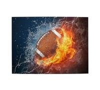 American Football In Fire And Water,500 Pieces Puzzles for Adults-Wooden Jigsaw Puzzle for Adults Elderly