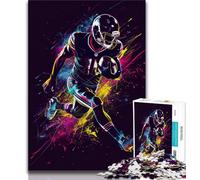 American Football Jigsaw Puzzles for Teenagers,Family Game Stress Reliever Difficult Challenge Artists Collection,Fine Art (38x26cm)