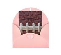 American Football Laces Print Adorable Blank Cards& Envelopes,Unique Designs Perfect for Festivals, Invitations
