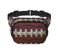 American Football Laces Print Stylish and Practical Waist Bag,Adjustable,Perfect for Travel,and Outdoor Activities
