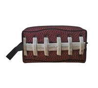 American Football Laces Print Toiletry Bag for Men Travel Toiletry Bag, Spacious Capacity Cosmetic Bag for Women