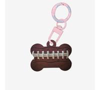 American Football Laces Printing Acrylic Dog Bone Ornament,Dog Tags Personalized Pet Ornament, Key Chain Bone Shaped Id Tags
