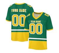 American Football Mens Oversized T-Shirt American Football Style Top Jersey 105% Polyester Team Shirt, Breathable Sports T-Shirts Moisture Wicking with Anti-Odour Technology Active Athletic Tops