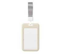 American Football Minimalistic Sliding Id Badge Holder Hard Plastic Work Card Case Name Tag Protector for Nurses Office
