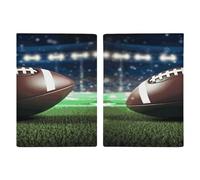 American Football Passport Holder Ultra Slim PU Leather Travel Document Organizer Compact Premium International US Passport Protector Cover for Women Men