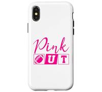 American Football Pink Out Breast Cancer Awareness Case for iPhone X/XS