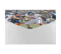 American Football Plastic Envelopes with Snap Closure Poly Folders for Document Reusable File Bags A4 Letter Size Document Holder Office Supplies Organization Storage