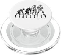 American Football Player Evolution Funny Man Ape Caveman PopSockets PopGrip for MagSafe