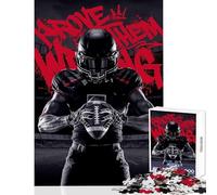 American Football Player Jigsaw for Teenagers 1000 Pieces Stimulate Active Brain And Mind Gentle Relaxing Fun Activity (38x52cm)