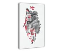 American Football Player Patrick Mahomes Posters Art Print American Football Championship Patrick Mahomes Wall Art Decor For Bedroom Livin Room Teen Rugby Fans Birthday Christmas Gifts (98)