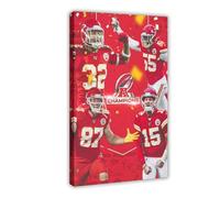 American Football Player Patrick Mahomes Posters Art Print American Football Championship Patrick Mahomes Wall Art Decor For Bedroom Livin Room Teen Rugby Fans Birthday Christmas Gifts (52)