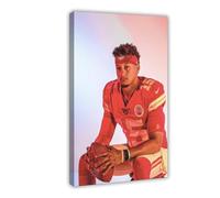 American Football Player Patrick Mahomes Posters Art Print American Football Championship Patrick Mahomes Wall Art Decor For Bedroom Livin Room Teen Rugby Fans Birthday Christmas Gifts (7)