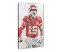 American Football Player Patrick Mahomes Posters Art Print American Football Championship Patrick Mahomes Wall Art Decor For Bedroom Livin Room Teen Rugby Fans Birthday Christmas Gifts (3)
