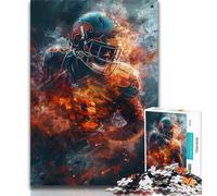 American Football Players Adult Jigsaw Puzzles 1000 Pieces,Challenging To Complete But Fun And Humorous Unique Home Decor And Gifts (38x26cm)