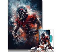 American Football Players Adult Jigsaws 1000 Pieces Difficult,Family Game Stress Reliever Difficult Challenge Secret Santa Gifts (50x75cm)