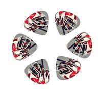 American Football print Guitar Picks, 12PCS Premium Celluloid Guitar Pick Medium for Acoustic Guitar, Electric Guitar, Bass