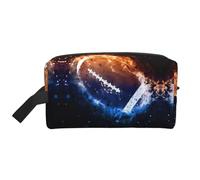American Football Print Toiletry Bag for Men Travel Toiletry Bag, Spacious Capacity Cosmetic Bag for Women