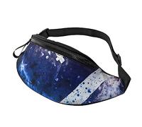 American Football Sport Waist Bag Travel Bumbags with Zipper and Earphone Hole, Running Fanny Pack Waist Pack with Adjustable Belt for Men Women
