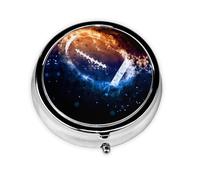 American Football This Small, Round, Three-Compartment Travel Pill Box is Perfect for Storing Daily medications, Vitamins, and on-The-go.