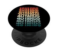 American Football Typography Logo Design PopSockets Adhesive PopGrip