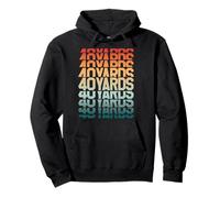 American Football Typography Logo Design Pullover Hoodie