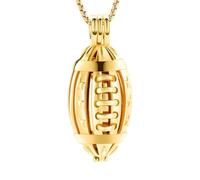American Football Urn Necklace for Ashes of Loved Ones Keepsake Cremation Pendant Memorial Locket Urn Jewellery for Women Men