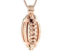 American Football Urn Necklace for Ashes of Loved Ones Keepsake Cremation Pendant Memorial Locket Urn Jewellery for Women Men