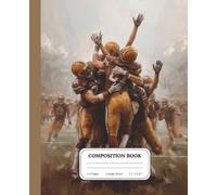 American Football Victory Notebook | Lined Journal for Students | Touchdown Celebration Art Design | Sports Writing Book Gift: A high-energy moment of ... through dynamic texture and movement