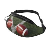 American Football Waist Bag Bumbags for Men Women, Print Polyester Waist Pack for Travel Walking Sport with Adjustable Strap