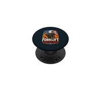 American Forklift Operator USA Forklift Driver PopSockets Adhesive PopGrip