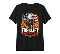 American Forklift Operator USA Forklift Driver Premium T-Shirt