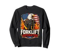 American Forklift Operator USA Forklift Driver Sweatshirt