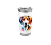 American Foxhound Dog Hound Group Artwork Stainless Steel Insulated Tumbler