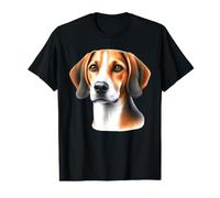 American Foxhound Dog Portrait Value Graphic T-Shirt